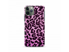 Coque silicone leopard rose pour iPhone 11