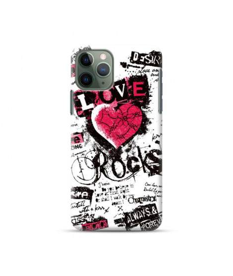 Coque silicone  love rock pour iPhone 11