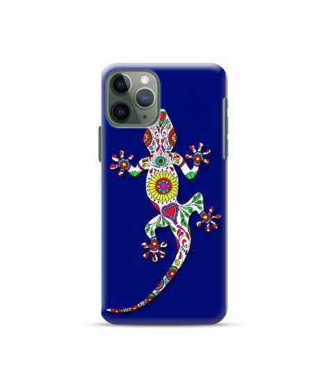 Coque silicone salamandre bleue  pour iPhone 11