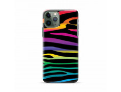 Coque silicone  zebre arcenciel pour iPhone 11