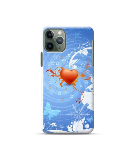 Coque silicone  coeur music iPhone 11 Pro