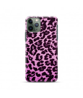Coque silicone leopard rose pour iPhone 11 Pro