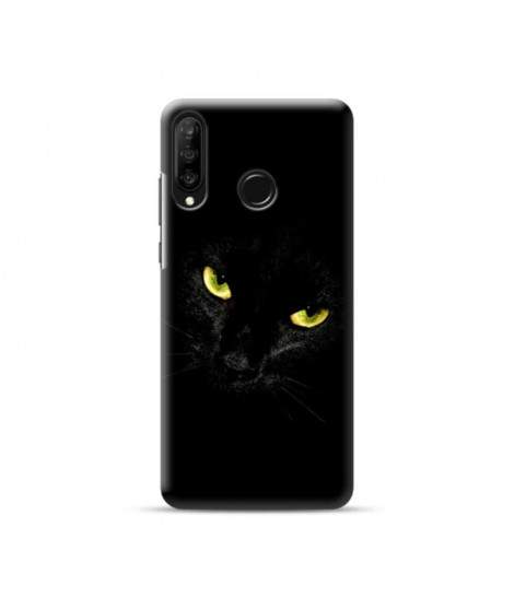 Coque souple  black cat en gel pour HUAWEI P30 Lite