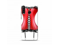 Coque souple corset rouge en gel pour HUAWEI P30 Lite