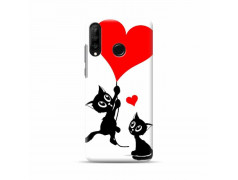 Coque souple  llove cat en gel pour HUAWEI P30 Lite