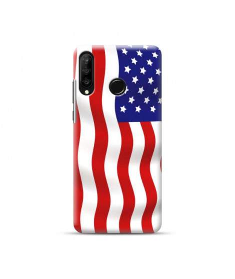 Coque souple USA  en gel pour HUAWEI P30 Lite