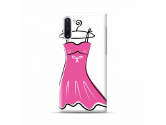 Coque souple  PETITE ROBE ROSE  en gel pour SAMSUNG Galaxy NOTE 10