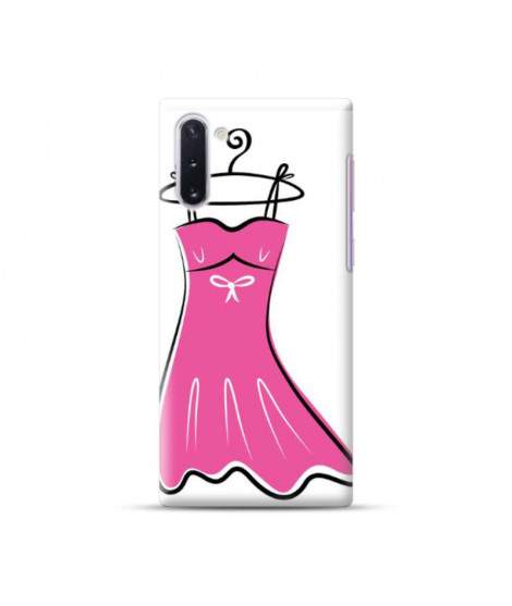 Coque souple  PETITE ROBE ROSE  en gel pour SAMSUNG Galaxy NOTE 10