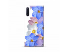 Coque souple  FLEURS BLEUES en gel pour SAMSUNG Galaxy NOTE 10