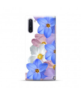 Coque souple  FLEURS BLEUES en gel pour SAMSUNG Galaxy NOTE 10