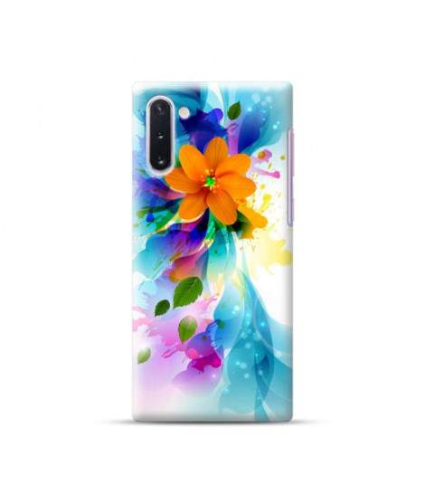 Coque souple  FLEURS COLOR en gel pour SAMSUNG Galaxy NOTE 10