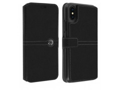 Etui rabattable original noir FACONNABLE iPhone X Max