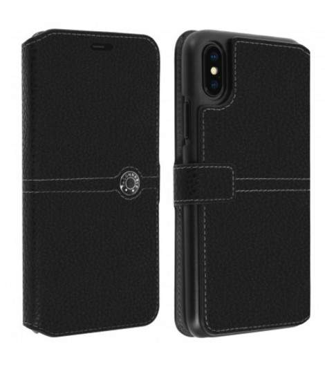 Etui rabattable original noir FACONNABLE iPhone X Max