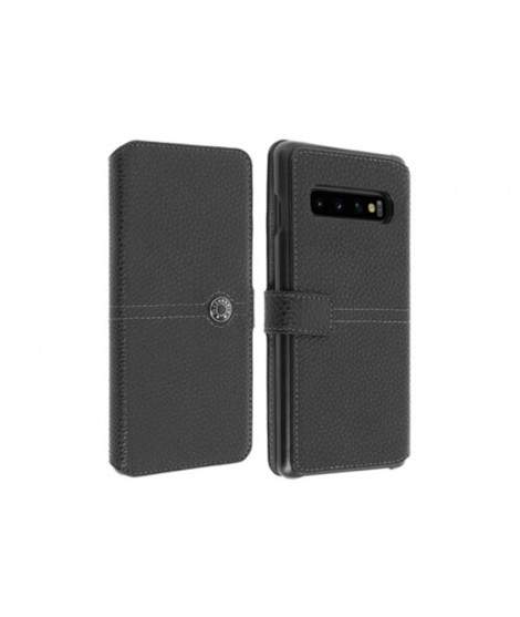 Etui rabattable original noir FACONNABLE pour SAMSUNG GALAXY S10e