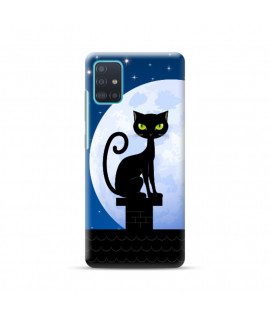 Coque Souple CAT NIGHT en gel SAMSUNG GALAXY A51