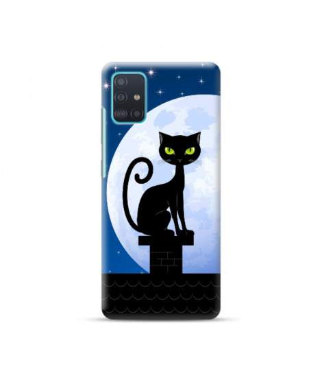 Coque Souple CAT NIGHT en gel SAMSUNG GALAXY A51