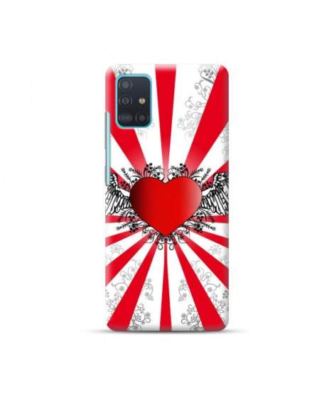 Coque Souple COEUR LOVE en gel SAMSUNG GALAXY A51