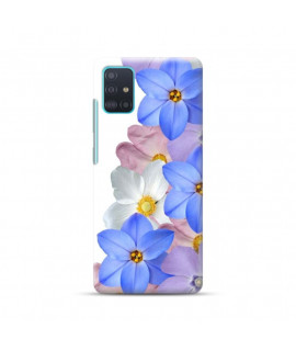 Coque Souple FLEURS MAUVES en gel SAMSUNG GALAXY A51