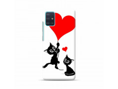 Coque Souple LOVE CATS en gel SAMSUNG GALAXY A51