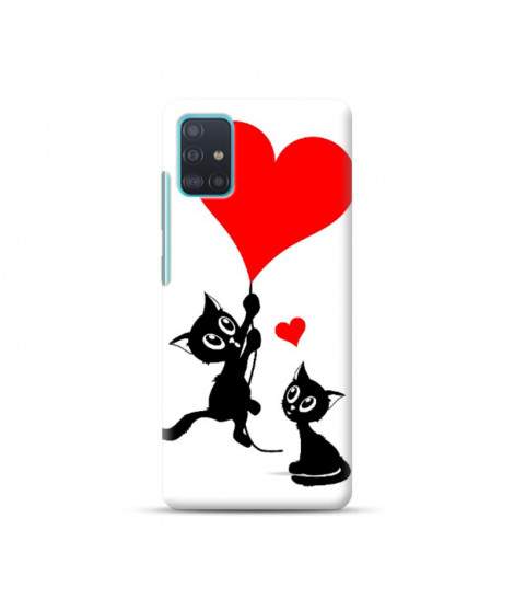 Coque Souple LOVE CATS en gel SAMSUNG GALAXY A51