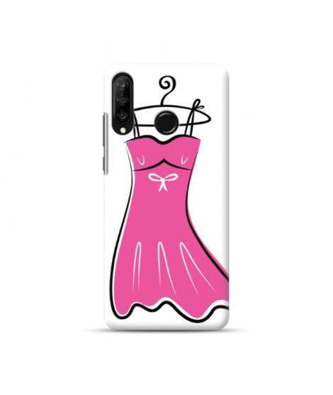 Coque Souple PETITE ROBE ROSE en gel HUAWEI P30 LITE