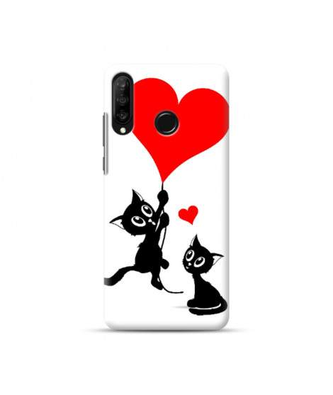 Coque Souple CAT LOVE en gel  pour HUAWEI P30 lite