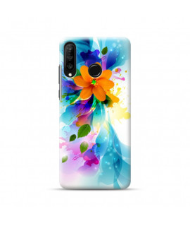 Coque Souple FLEUR 1 en gel  pour HUAWEI P30 lite