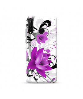 Coque Souple FLEUR 2 en gel  pour HUAWEI P30 lite