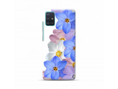 Coque Souple FLEURS MAUVES en gel SAMSUNG GALAXY A71