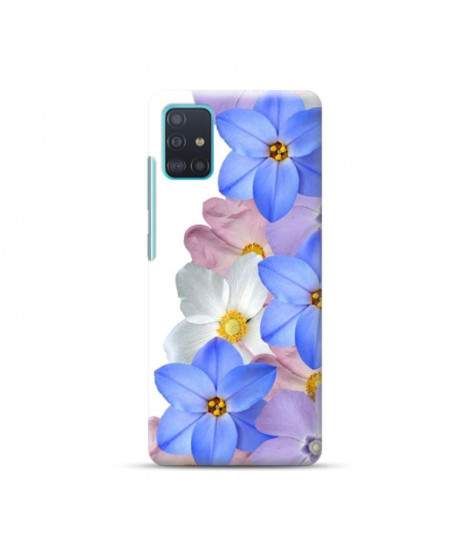 Coque Souple FLEURS MAUVES en gel SAMSUNG GALAXY A71