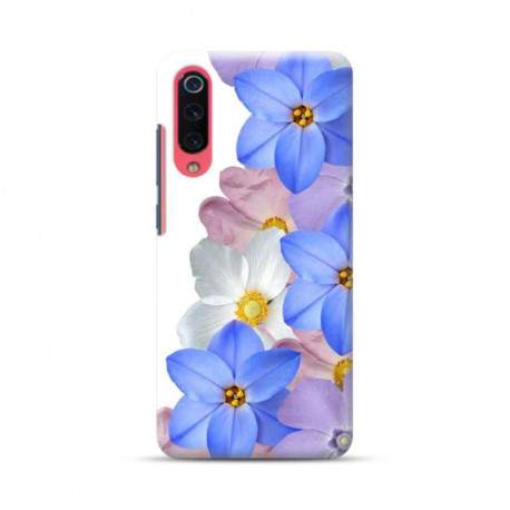 Coque Fleur Bleue en gel pour XIAOMI MI9