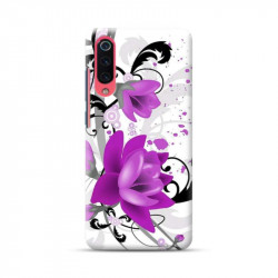 Coque Fleur mauve en gel pour XIAOMI MI9