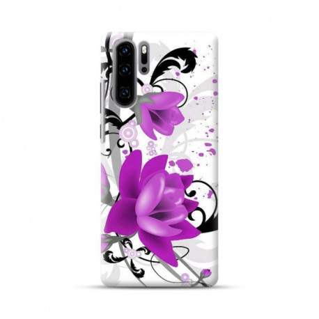 Coque Souple Fleur mauve pour HUAWEI P30 Pro