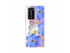 Coque Souple Fleurs bleues pour HUAWEI P40