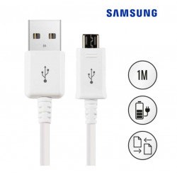 Câble original et certifie SAMSUNG micro USB blanc