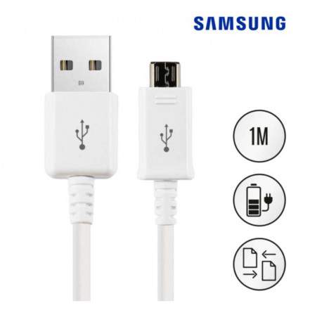Câble original et certifie SAMSUNG micro USB blanc