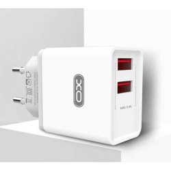 Chargeur double USB à charge rapide 2,4A secteur 220V