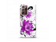 Coque souple SAMSUNG NOTE 20 Fleurs mauves