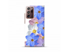 Coque gel SAMSUNG NOTE 20 ULTRA Fleurs bleues