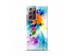 Coque souple SAMSUNG A41 Fleurs oranges