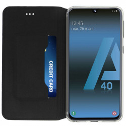 Etui portefeuille noir pour SAMSUNG GALAXY A40