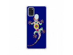 Coque souple samsung A21S salamandre bleue en gel