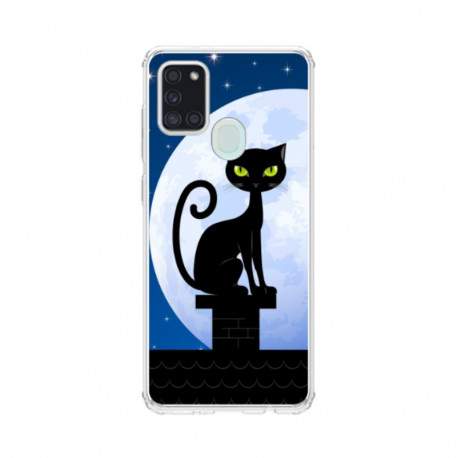 Coque souple samsung A21S Night Cat en gel