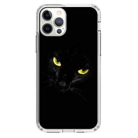 Coque souple iPhone 12 Black Cat