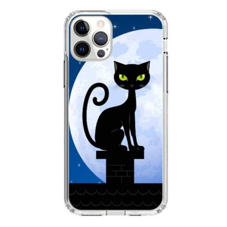 Coque souple iPhone 12 Black Cat