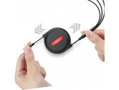 Câble retractable USB 3 en 1:Lightning + USB-C + microUSB 2.1A en charge rapide