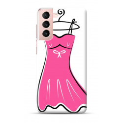 Coque Souple Petite Robe Rose en gel pour SAMSUNG GALAXY S21