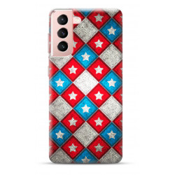 Coque Souple Bleu Blanc Rouge en gel pour SAMSUNG GALAXY S21