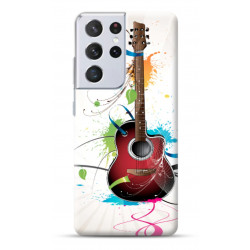 Coque Souple Guitare en gel pour SAMSUNG GALAXY S21 Ultra