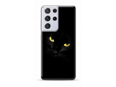 Coque Souple Black Cat en gel pour SAMSUNG GALAXY S21 Ultra